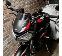 Lorababer Motorcycle Risen Windshield Windscreen Extension Wind Deflector Compatible with T-riumph Street Triple RS765 R765 RS/R 765 2020 2021 2022 Spoil Fairing (Smoke)