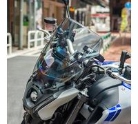 Lorababer Motorcycle Windshield Spoiler Windscreen Air Flow Wind Deflector Compatible with Y-amaha MT09 FZ09 MT FZ 09 MT-09 2021-2023 Front Flyscreen Fairing Protector w Mounting Bracket(Light Smoke)