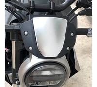 Lorababer Motorcycle Windshield Windscreen Airflow Wind Deflector Spoiler Fairing Compatible with H-onda CB125R CB250R CB300R 2018 2019 2020 2021 Flyscreen Visor Screen Shield (Silver)