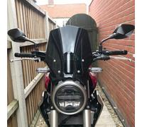 Lorababer Windscreen Windshield Shield Screen Visor Parabrisa with Bracket Motorcycle Accessories Compatible with H-onda CB125R CB300R CB250R 2018 2019 2020 2021 2022 (Smoke)