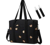 LORADI Medium Convertible Diaper Bag Tote with Insulated Pockets and Stroller Hooks