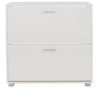 Lorain White 2 Door Shoe Cabinet