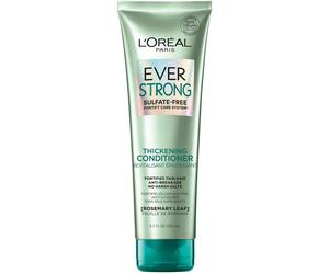 LOral Paris EverStrong Thickening Sulfate Free Conditioner Thickens + Strengthens For Thin Fragile Hair with Rosemary Leaf 8.5 Ounces (Packaging