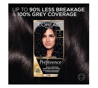 L'Oral Paris Preference 1.0 Black, Rich Luminous Fade-Defying Permanent Colour