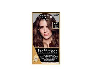 LOral Paris Preference Permanent Hair Dye, Luminous Colour, Intense Deep Brown 4.15