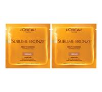 LOral Paris Sublime Bronze Self Tanning Towelettes Streak-Free Natural Looking Tan 6 ct (Pack of 2)
