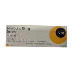 LORATADINE 10MG HAYFEVER & Allergy Tablets 30 Tablets - Pack of 3 | Fast Acting 24-Hour Protection from Allergy Symptoms, Pollen, Pet Hair, Dust, and Hayfever - All Year Round, All Seasons