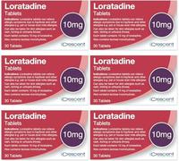 Loratadine 10mg Tablets - 6 Month Supply - Hayfever & Allergy Relief - (30x6) GSL