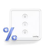 LoraTap 【5th Gen】Connected Rolling Blind Switch, Smart WiFi Curtain, Compatible with Alexa Google Home, Smart Wall Motor Timer