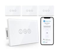 LoraTap WiFi Curtain Switch Touch Switch App or Voice Control via Alexa Echo and Google Home Remote Control Timer Switch for 600W AC Shutters and Motor Operated Shutters