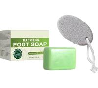 Loravey Relief Soap Bar, Loravey Tea Tree Oil Soap, Natural Herbal Foot Routine, Body Soaps for Healthy Skin, Herbal Cleansing Soaps, Plant-Based Formula, Daily Refreshing Cleanse Odor Control (1)