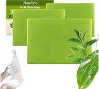 Loravey Relief Soap Bar, Tea Tree Oil Soap Herbal Cleansing for Shower & Bath, Plant-Based Essential Oil, Gentle Purifying & Antibacterial Daily Skin Care (3PCS)