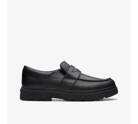 Clarks Lorcamcraft Y Oxford Flat, Black Leather, 3.5 UK