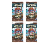 Lorcana TCG: Azurite Sea - 4X Booster (Chapter 6) in English + Heartforcards® Shipping Protection