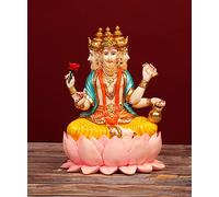 Lord Brahma Statue - Creator of Universe - Brahmdev Idol - Vedas Creator - Hindu God Sculpture for Home Decor - Brahma for Home Temple Gift
