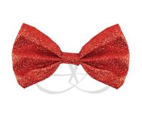 LORD C Bow Tie Banded Red Sequin Party Accessories Perfect For Dance And Stage Show Hen Night Fancy Dress Unisex Adjustable 11cm X 6cm In Size Pack Of 1 (red)