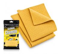 LORD C Car Synthetic Chamois Drying Towel Polishing Cloth Auto Cleaning High Absorbent Leather Yellow Shammy Leathers For Streak Free Finish On Cars Windscreens Windows Bodywork Mirror Pack of (1)