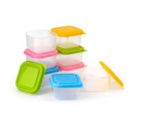 LORD C Food Containers Round Plastic Storage Boxes With Color Lids Airtight Ideal For Prepping And Storing Meal Kitchen Accessories Nest Space Saving Leak Proof And Dishwasher Safe Takeaway Food (8)