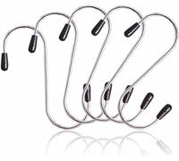 LORD CIG Slip Large Hooks Camping Small Clip Metal Butchers for Hanging Clothes Kitchen Utensils Bedroom and Bathroom Towel Hangers Closet Office Home Garden Workshop Garage Set of (5, Silver)