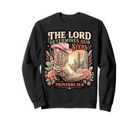 Lord Determines Bible Verse Western Jesus Cowboy Christian Sweatshirt