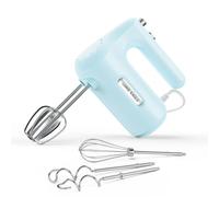 Lord Eagle 5-Speed Hand Mixer Electric Whisk, 300W Compact Small Handheld Mixer, Portable Kitchen Egg Beater with 5 Attachments & Storage Bag, Cake Supplies for Bread Dough Baking, Lightweight, Blue