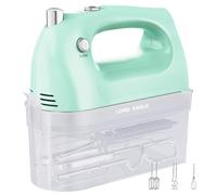 Lord Eagle Hand Mixer Electric Whisk, 400W Power Handheld Mixer for Baking Cake Egg Cream Food Beater, Turbo Boost/Self-Control Speed + 5 Speed + Eject Button + 5 Accessories