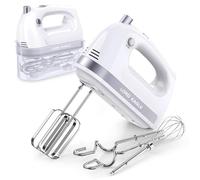 Lord Eagle Hand Mixer Electric Whisk, 400W Power Handheld Mixer for Baking Cake Egg Cream Food Beater, Turbo Boost/Self-Control Speed + 5 Speed + Eject Button + 5 Accessories
