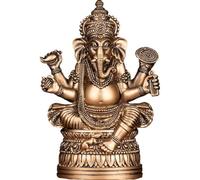 Lord Ganesha Statues Hindu Elephant Statue Resin Sculpture Indian Ganesh Buddha Figurine Handmade Gift Decoration Ornaments for Garden Car