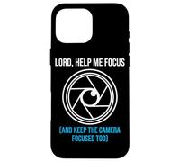 Lord Help Me Focus Camera Operator Church Media Videographer Case for iPhone 16 Pro Max