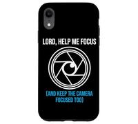 Lord Help Me Focus Camera Operator Church Media Videographer Case for iPhone XR