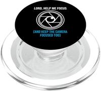 Lord Help Me Focus Camera Operator Church Media Videographer PopSockets PopGrip for MagSafe