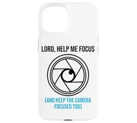 Lord Help Me Focus Camera Operator Church Videographer Case for iPhone 15
