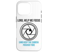 Lord Help Me Focus Camera Operator Church Videographer Case for iPhone 16 Pro