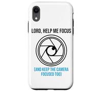 Lord Help Me Focus Camera Operator Church Videographer Case for iPhone XR