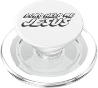 Lord Help Me Jesus | Religious Comedy Quote 1980's PopSockets PopGrip for MagSafe