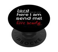 Lord here I am Send Me Isaiah 6:8 PopSockets Adhesive PopGrip