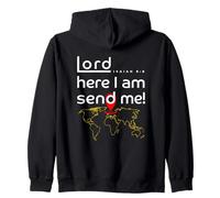 Lord Here I Am Send Me Isaiah 6:8 Zip Hoodie
