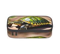 Lord Howe Island Sea Turtle Print Pencil Case For Girls Boys, Large Capacity Pencil Case Pouch With 3 Compartment, Stationery Storage Organizer For Women Men Adults School Office College Students