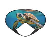 Lord Howe Island Sea Turtle Print Stylish Eye Mask Lightweight Travel Yoga Nap Meditation Camping Work Relaxation