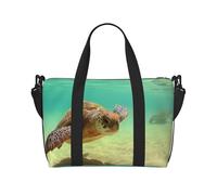 Lord Howe Island Sea Turtle Printed Travel Bag Large Gym Tote, Weekend & Business Trip Crossbody Shoulder Bag, Lightweight