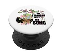 Lord is my Strength God Black Queen Melanin Pride History PopSockets Swappable PopGrip