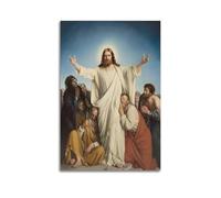 Lord Jesus Carl Bloch Christus Consolator Print,Surrealism ,Christian Decor,Church Poster Decorative Painting Canvas Wall Posters And Art Picture Print Modern Family Bedroom Decor Posters 24x36inch(60