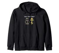 Lord Jesus Christ Have Mercy on me a Sinner Orthodox Zip Hoodie