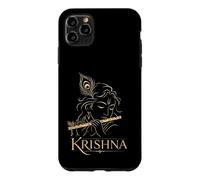 Lord Krishna Hindu God Flute Hinduism Kanha Peacock Feather Case for iPhone 11 Pro Max