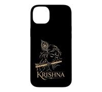 Lord Krishna Hindu God Flute Hinduism Kanha Peacock Feather Case for iPhone 14 Plus