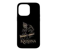 Lord Krishna Hindu God Flute Hinduism Kanha Peacock Feather Case for iPhone 14 Pro Max