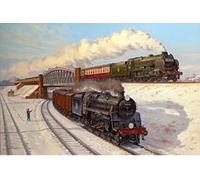 Lord Nelson Southern Railway Engine Locomotive Steam Train Christmas Xmas Card