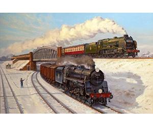 Lord Nelson Southern Railway Engine Locomotive Steam Train Christmas Xmas Card