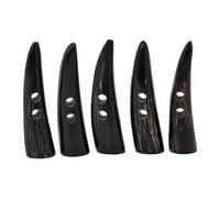 Lord Of Battles 5 Pieces, 3" Long Natural Horn Toggles for Coats and Jackets Horn Buttons for Craft, Medieval, Viking, LARP, Medieval Fantasy Accessories