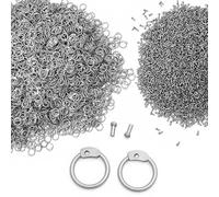 Lord of Battles Aluminum Chainmail Rings 10 mm 16 Gauge Round Riveted - 1 Kg Pack for DIY Crafting, LARP & Costume Projects